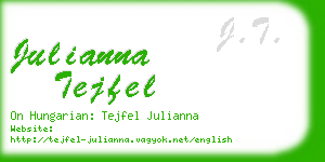 julianna tejfel business card